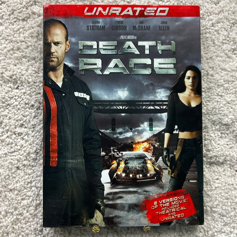 Death Race DVD (2008) Unrated Jason Statham, Tyrese Gibson Action Film
